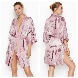 Victoria Secret Dream Angels Satin Robe Duster